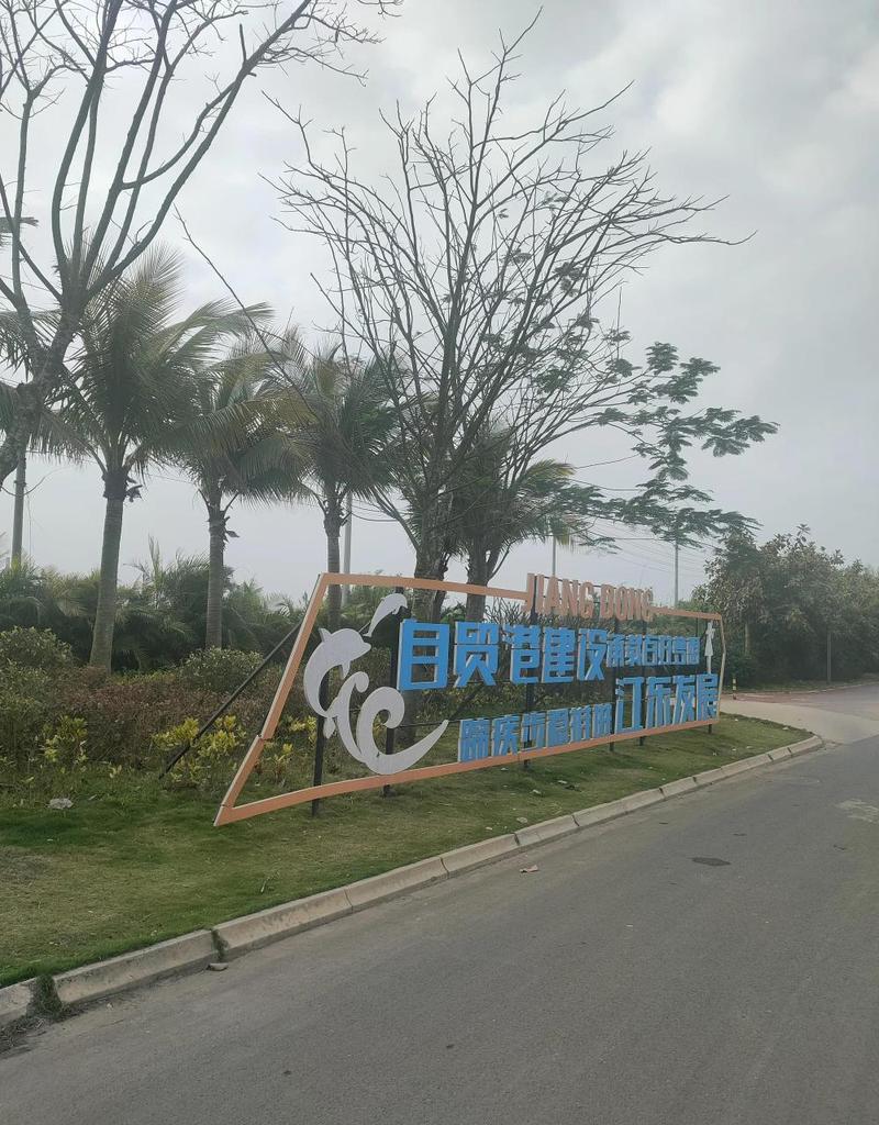 海口江東新區(qū)江東大道兩側(cè)的變化很大.全省每年都有開工很多大項(xiàng)目